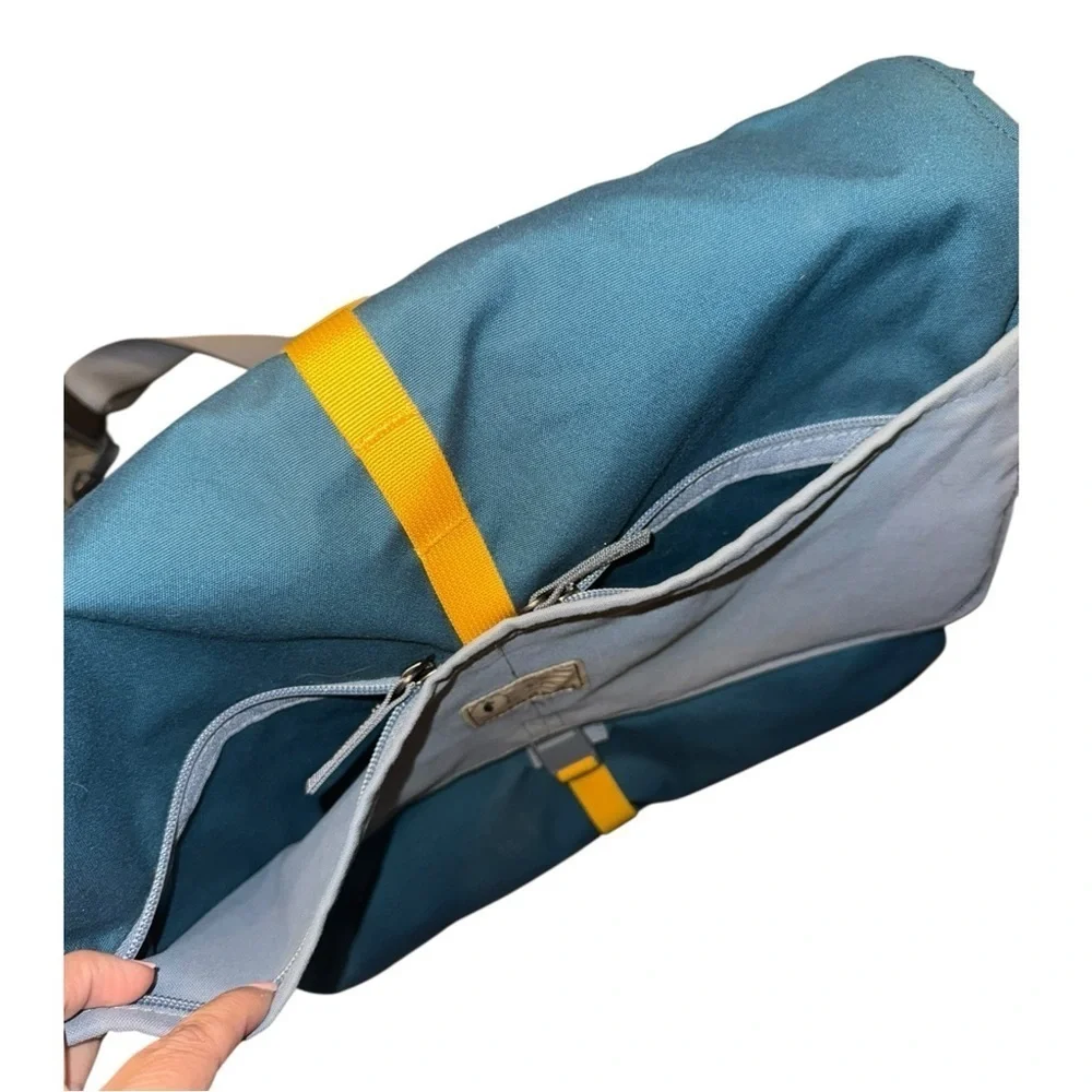 Cotopaxi Chuspa Teal/Gold Messenger  Travel Laptop Bag Tote 15L